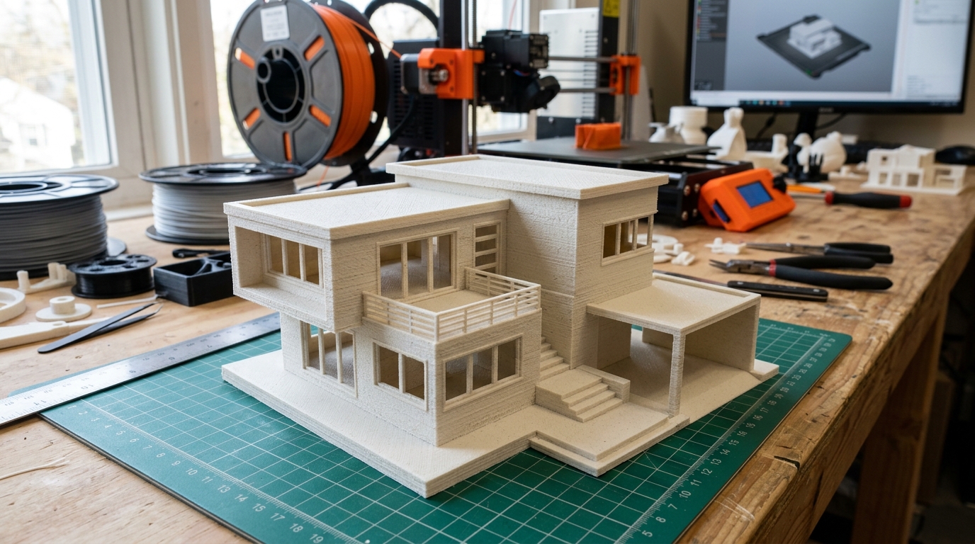 House model produced with 3D Printing technology