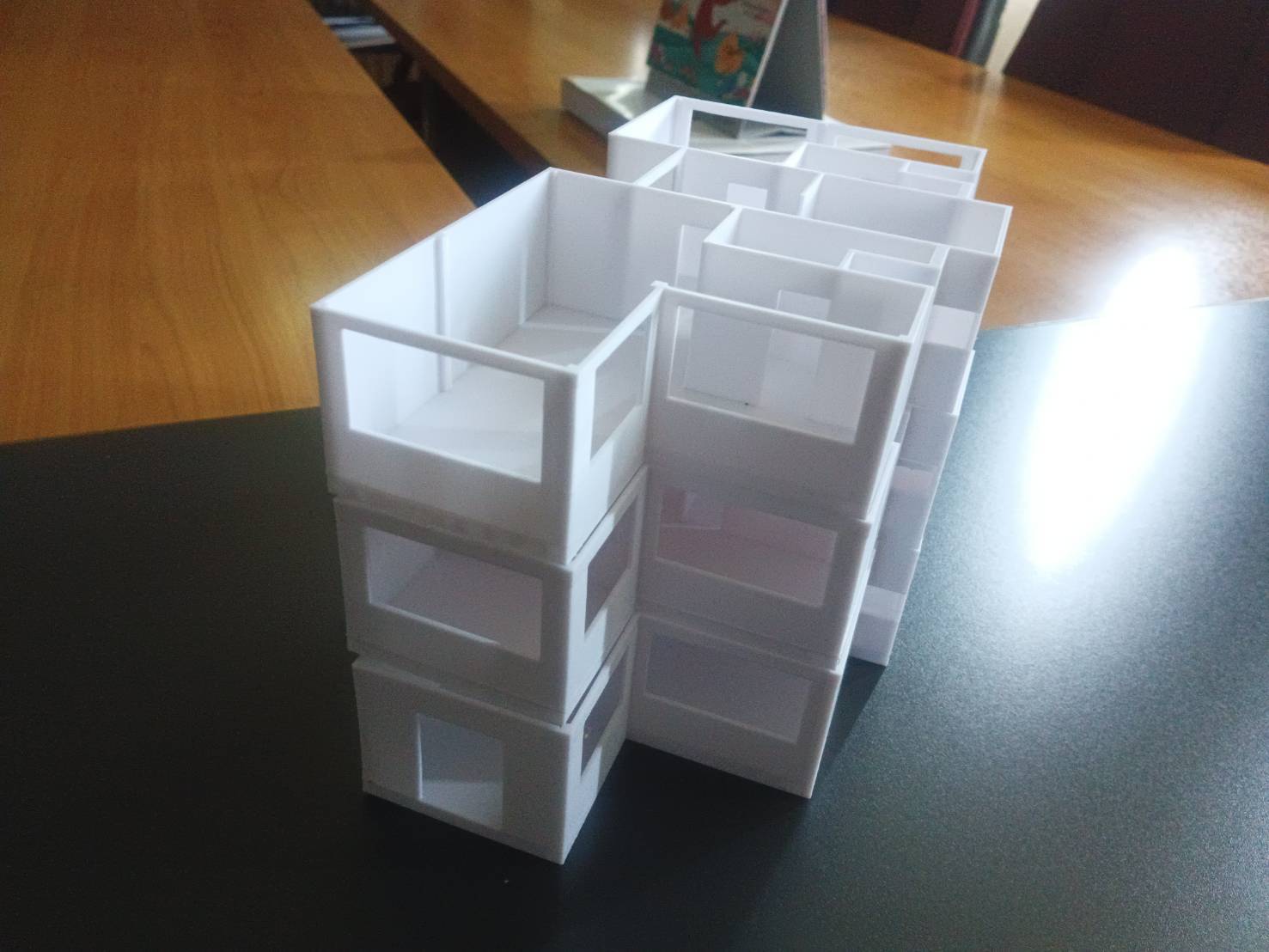 โมเดลอาคารพิมพ์ 3D แบบแยกชั้นสำหรับตรวจพื้นที่ภายใน